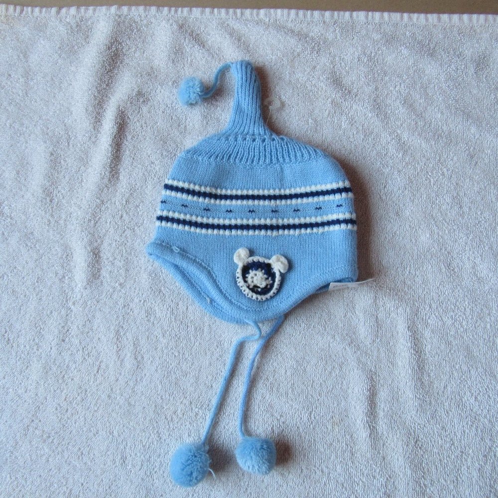 Angela and William Blue Boys Hat  With Ear Flaps